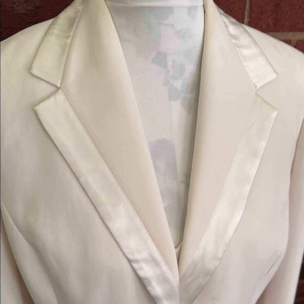 Evan Picone Cream Midi A-line Skirt for Work - Picture 5 of 16